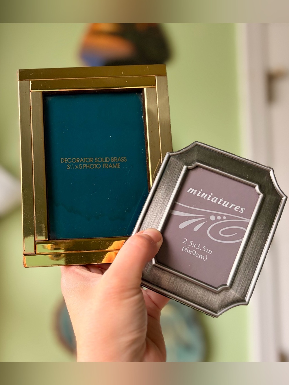 Gold and Silver Decorative Photo Frame Set - Home Accents Vintage Set